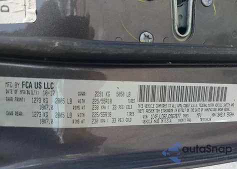 2018 Jeep Cherokee Limited Fwd from USA, damaged, VIN 1C4PJLDB2JD567877